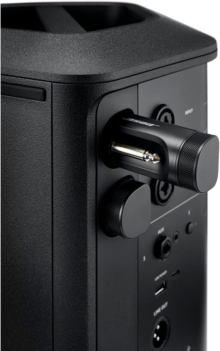 Bose S1 Pro+ Portable Wireless PA System with Bluetooth, Black, Bundle with 1/4 Wireless Instrument Transmitter, XLR Wireless Mic/Line Transmitter & 15 H&A Value