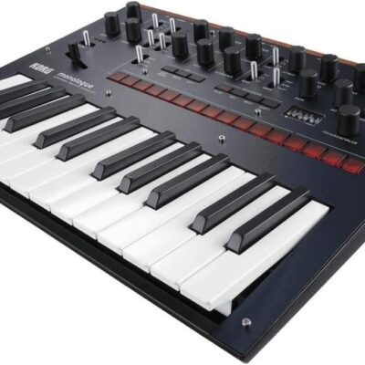 Korg monologue Monophonic Analog Synthesizer w/ 16-step Sequencer and OLED Oscilloscope – Blue