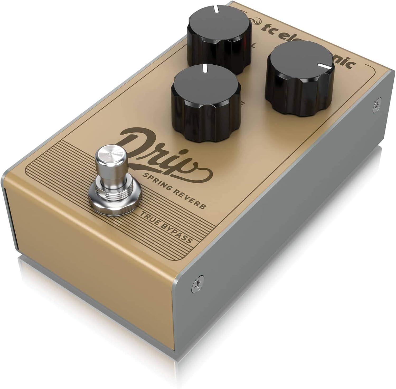 TC Electronic DRIP SPRING REVERB Retro Spring Reverb with Adjustable Dwell, Mix and Tone for Sparkling Reverb Sound