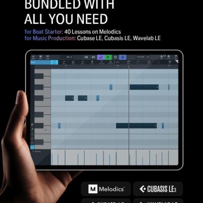 Donner MIDI Pad Beat Maker Machine Professional, Drum Machine with 16 Beat Pads, 2 Assignable Fader & Knobs and Music Production Software, USB MIDI Controller with 40 Courses, STARRYPAD