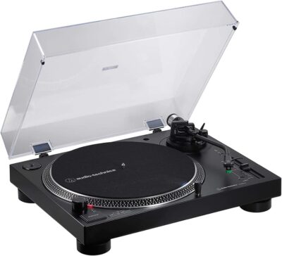 Audio-Technica AT-LP120XBT-USB-WH Wireless Direct-Drive Turntable (Analog, Wireless & USB), Fully Manual, 3 Speed, Convert Vinyl to Digital, Built-in Pre-Amp, White