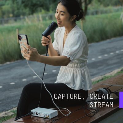Arturia – MiniFuse 2 OTG – Audio & MIDI Interface with Creative Software for Recording, Production, Podcasting, Guitar, USBC/USBA – White