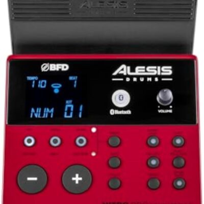 61TluFVzjML. AC SL1500 Alesis Nitro Pro Electric Drum Set with Dual-Zone Quiet Mesh Pads, 500+ Authentic BFD Sounds, Bluetooth, Drumeo, USB MIDI, Double Kick Compatible