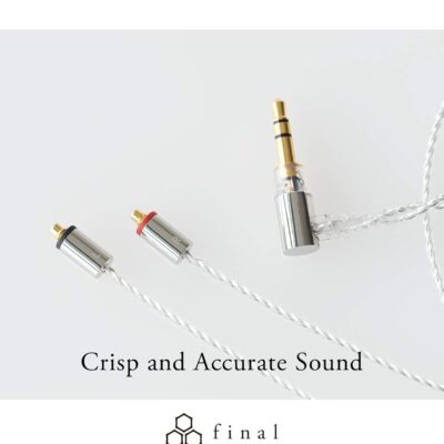 61UY0QwzK6L. AC SL1500 Final E5000 in Ear Isolating Earphones, 6.4mm Dynamic Driver, High-Resolution, Stainless Steel Housing, Detachable Silver-Coated MMCX Cable, Swing-Fit Eartips – Stainless Steel