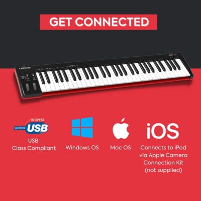 Nektar SE61 – USB MIDI Controller Keyboard with Nektar DAW Integration, Black