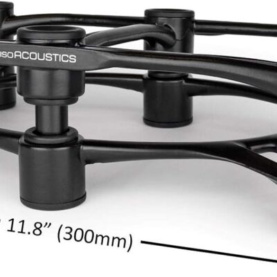 61V3HM1QSsL. AC SL1500 IsoAcoustics Aperta Series Isolation Speaker Stands with Tilt Adjustment: Aperta300 (11.8 x 7.9) Black (Single)