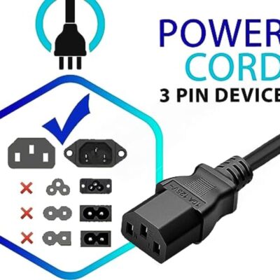 AC Power Cable Cord for Audio-Technica AT-LP140XP Direct-Drive Professional DJ