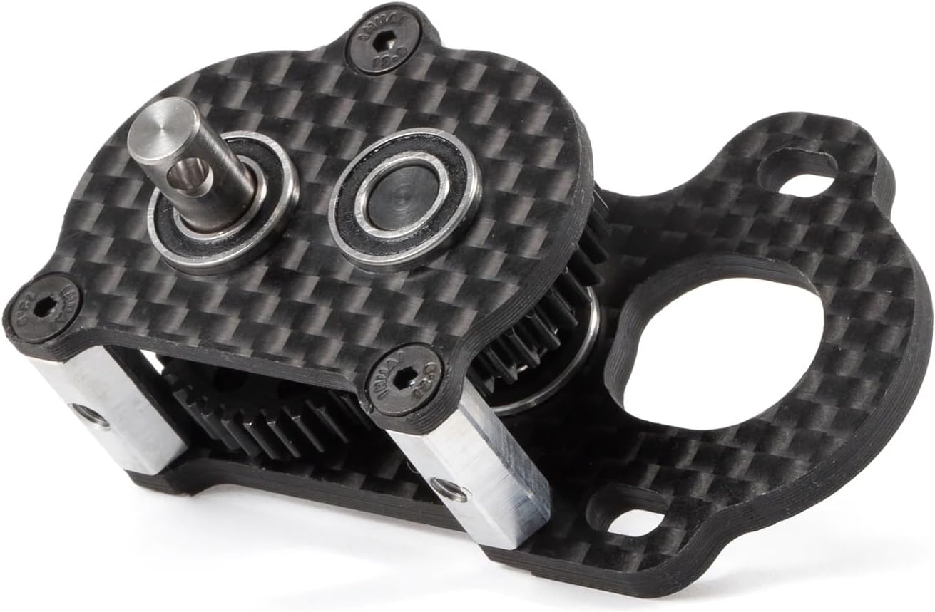 Ultra-Light Portal Transmission Carbon Gearbox with Adapter Plate for 1/10 Comp Rigs LCG Chassis
