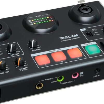 Tascam US-42B MiNiSTUDIO Creator USB Audio Interface (US42B), for Podcasting, Control Software, EZ Mode