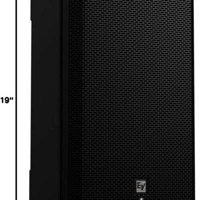 Electro-Voice ZLX-15P-G2 15 2-Way 1000W Bluetooth-Enabled Powered Loudspeaker (Black) Bundle with Auray SS-4420 Steel Speaker Stand, Auray Speaker Stand Bag 51 and XLR Cable, 12-Inch, 15-Inches