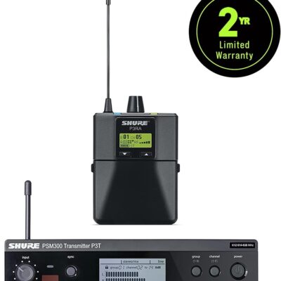 Shure PSM300 P3TRA215CL Pro Wireless in-Ear Personal Monitoring System with SE215-CL Earphones
