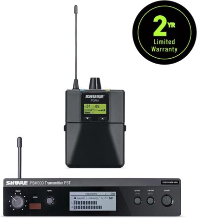 Shure PSM300 P3TRA215CL Pro Wireless in-Ear Personal Monitoring System with SE215-CL Earphones