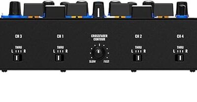 RANE FOUR Stems DJ Controller with 4 Decks, 8.5 Jog Wheels with Displays, Mixer with Internal FX, Serato DJ Pro and Pitch n Time Included