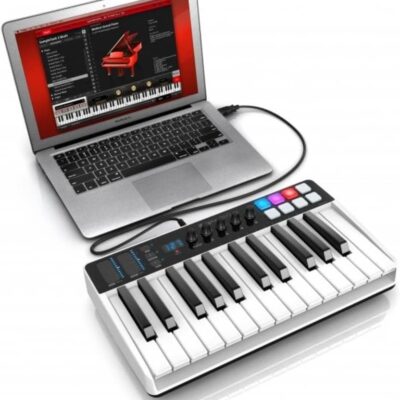 IK Multimedia iRig Keys I/O 25-keys Midi Controller with 24-bit up to 96kHz Audio Interface for iPhone/iPad, Android and Mac/PC
