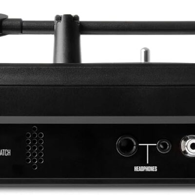 Numark PT01 Scratch | DJ Turntable for Portablists With User Replaceable Scratch Switch, Built In Speaker, Power via Battery or AC Adapter, Three Speed RPM Selection & USB Connectivity
