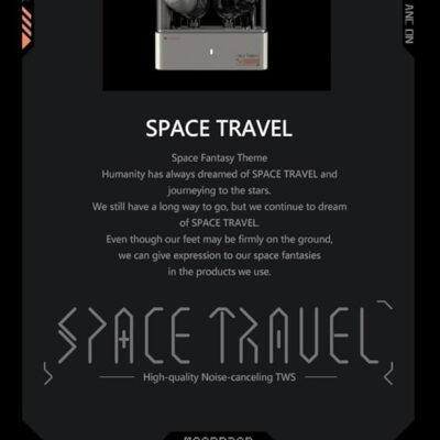 61XJdWS7ANL. AC SL1500 1774310195 8047 Moondrop Space Travel TWS Earphone Bluetooth 5.3 Noise Canceling True Wireless Stereo IEMs(Black)