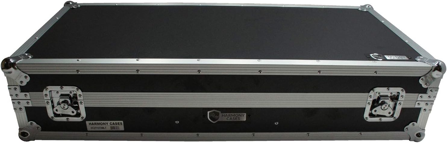 Harmony Audio HC2T1272WLT DJ Battle Coffin Compatible with (2) Rane 12 Turntables & Rane 72 Mixer – Case Only