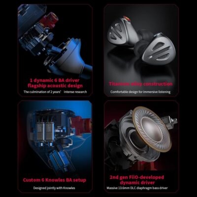 FIIO FH9 Black in-Ear Headphones