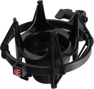 Audiosavings SE Electronics X1 A Bundle: 2C Large Diaphragm Condenser Microphone with 100 Hz Filter & -20 dB Pad, Isolation Pack Metal Pop Filter Shock Mount, Cardioid, 48V, 2-Items