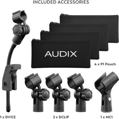 AUDIX KSOHCOMX Kick, Snare, Overhead Microphone Combo