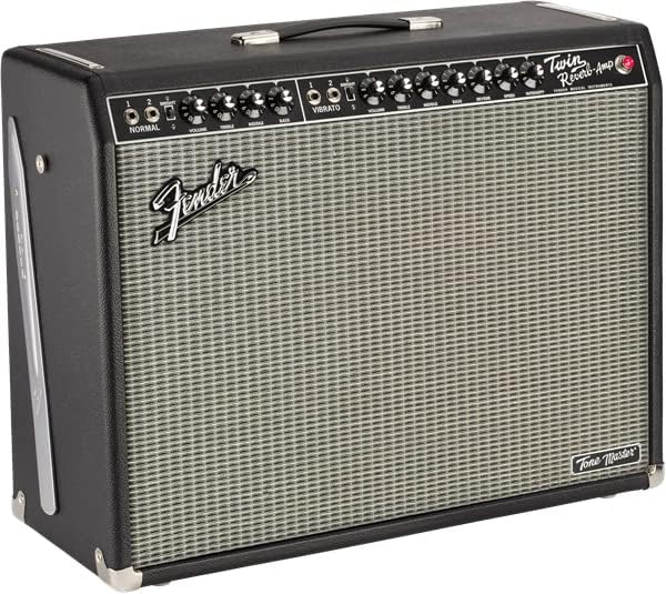 Fender Tone Master Twin Reverb Guitar Amplifier Bundle with Instrument Cable, Amperstand Guitar Cradle, Tuner, and Austin Bazaar Exclusive 24-Pack Picks