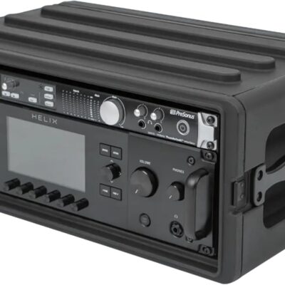 SKB 4U Shallow Roto Rack Case – Durable Polyethylene Gear Protector, Stackable, Waterproof with Twist Latches & Rubber Feet for Musicians, DJs, and A/V Equipment – Secure Transport & Storage Solution