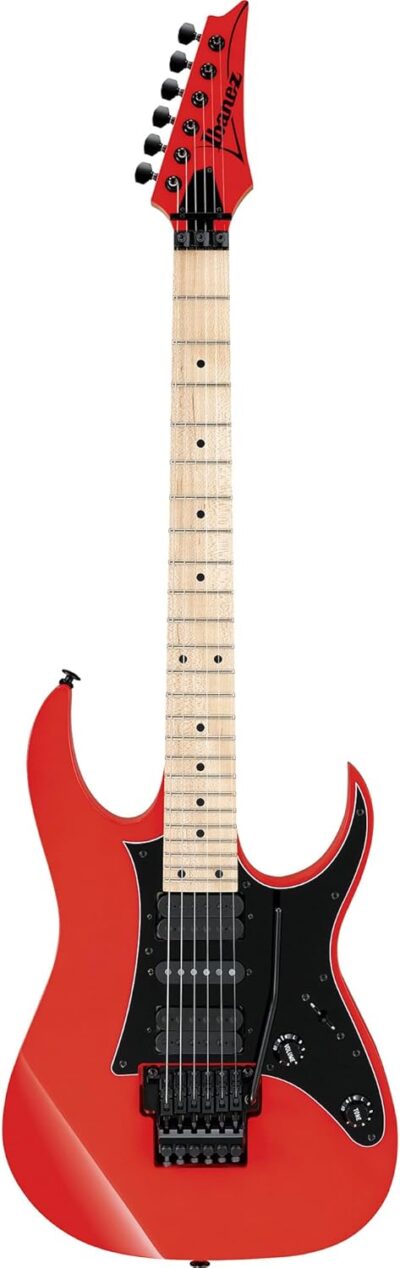 Ibanez RG550 RG Genesis Collection Electric Guitar – Road Flare Red Bundle with Gig Bag, Tuner, Strap, Cable, Austin Bazaar Instructional DVD, and Polishing Cloth