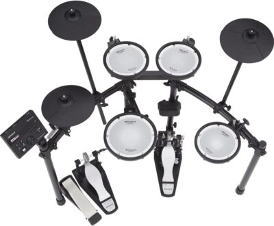 Roland TD-07DMK Electronic V-Drums Kit – Legendary Double-Ply All Mesh Head kit with superior expression and playability – Bluetooth Audio & MIDI – 40 FREE Melodics Lessons
