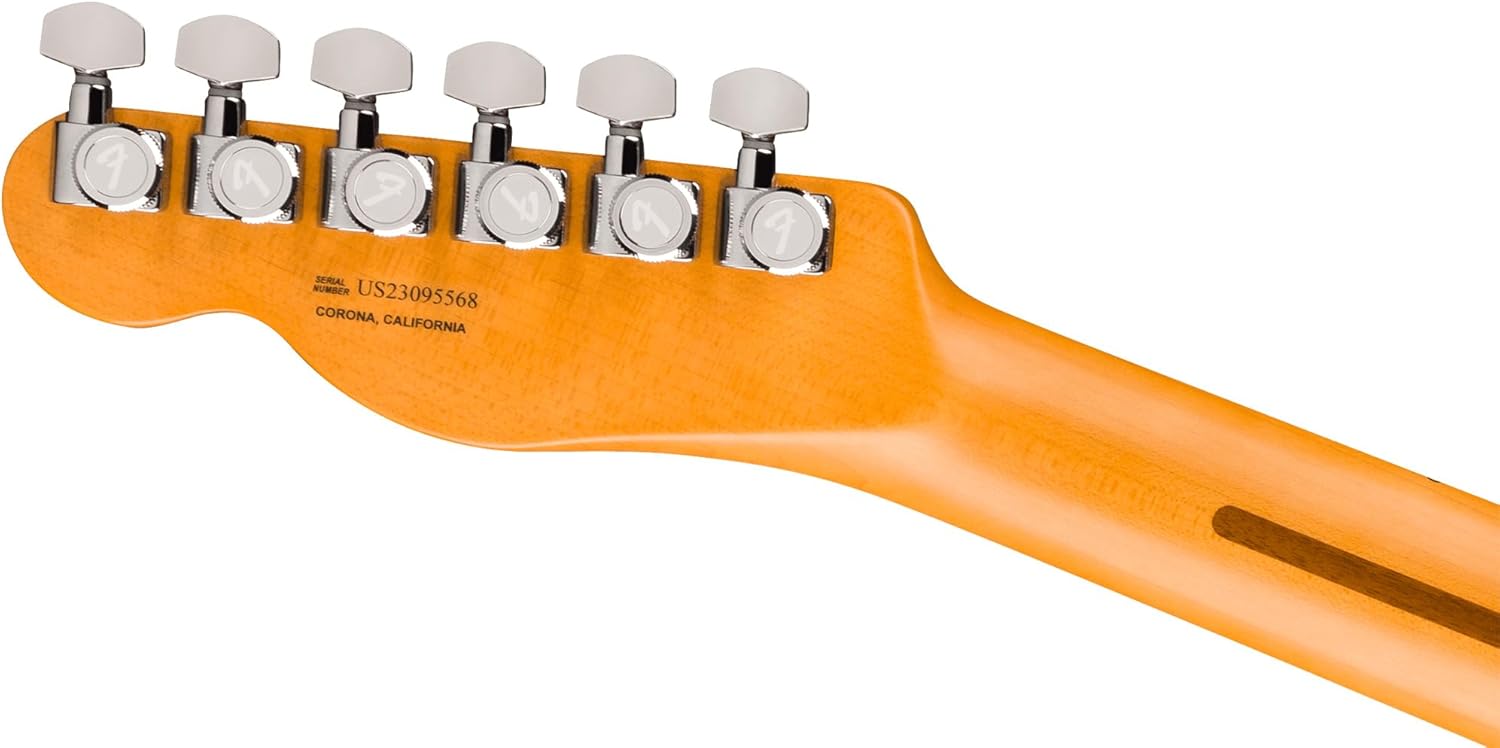 Fender American Ultra II Telecaster – Avalanche Bundle with Case, Strap, Cable, Hat, and Guitar Cleaning Kit