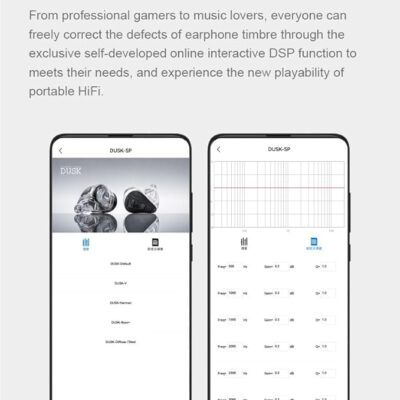Moondrop x Crinacle Dusk IEMs 2DD+2BA+2Planar Earphones with 0.78 2 Pin 3.5mm/USB-C Plug