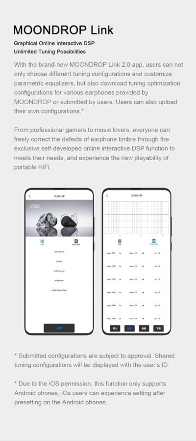 Moondrop x Crinacle Dusk IEMs 2DD+2BA+2Planar Earphones with 0.78 2 Pin 3.5mm/USB-C Plug