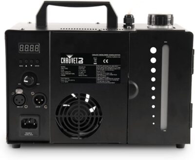 CHAUVET DJ Hurricane Haze 1DX 800-CFM Haze Machine Bundle with DMX Cable, High-Performance Haze Fluid, and Austin Bazaar Polishing Cloth