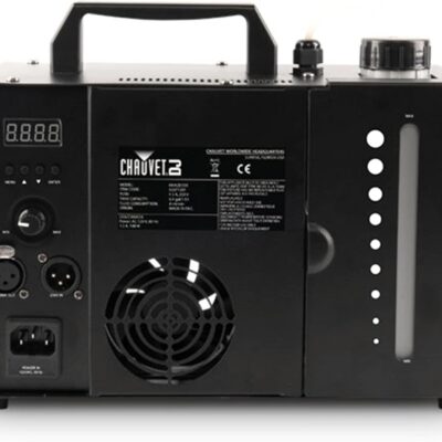 CHAUVET DJ Hurricane Haze 1DX 800-CFM Haze Machine Bundle with DMX Cable, High-Performance Haze Fluid, and Austin Bazaar Polishing Cloth