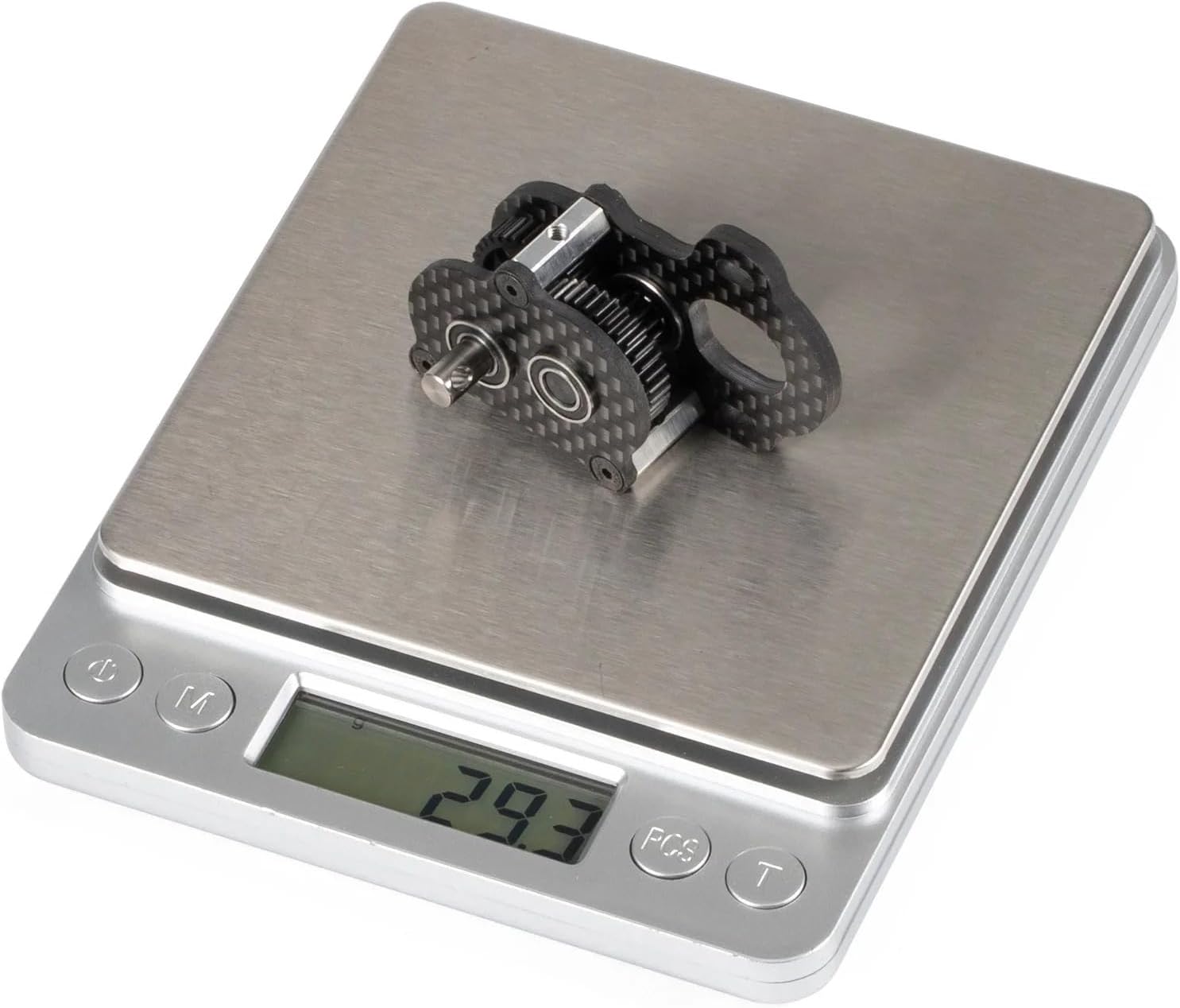 Ultra-Light Portal Transmission Carbon Gearbox with Adapter Plate for 1/10 Comp Rigs LCG Chassis