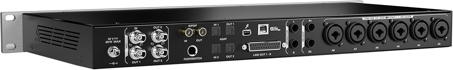 Antelope Audio Discrete 8 Synergy Core Thunderbolt & USB Audio Interface – Multichannel Rackmount Microphone Preamp Recording for Vocals, Streaming Studio Audio Interface w/FPGA + DSP FX Processing