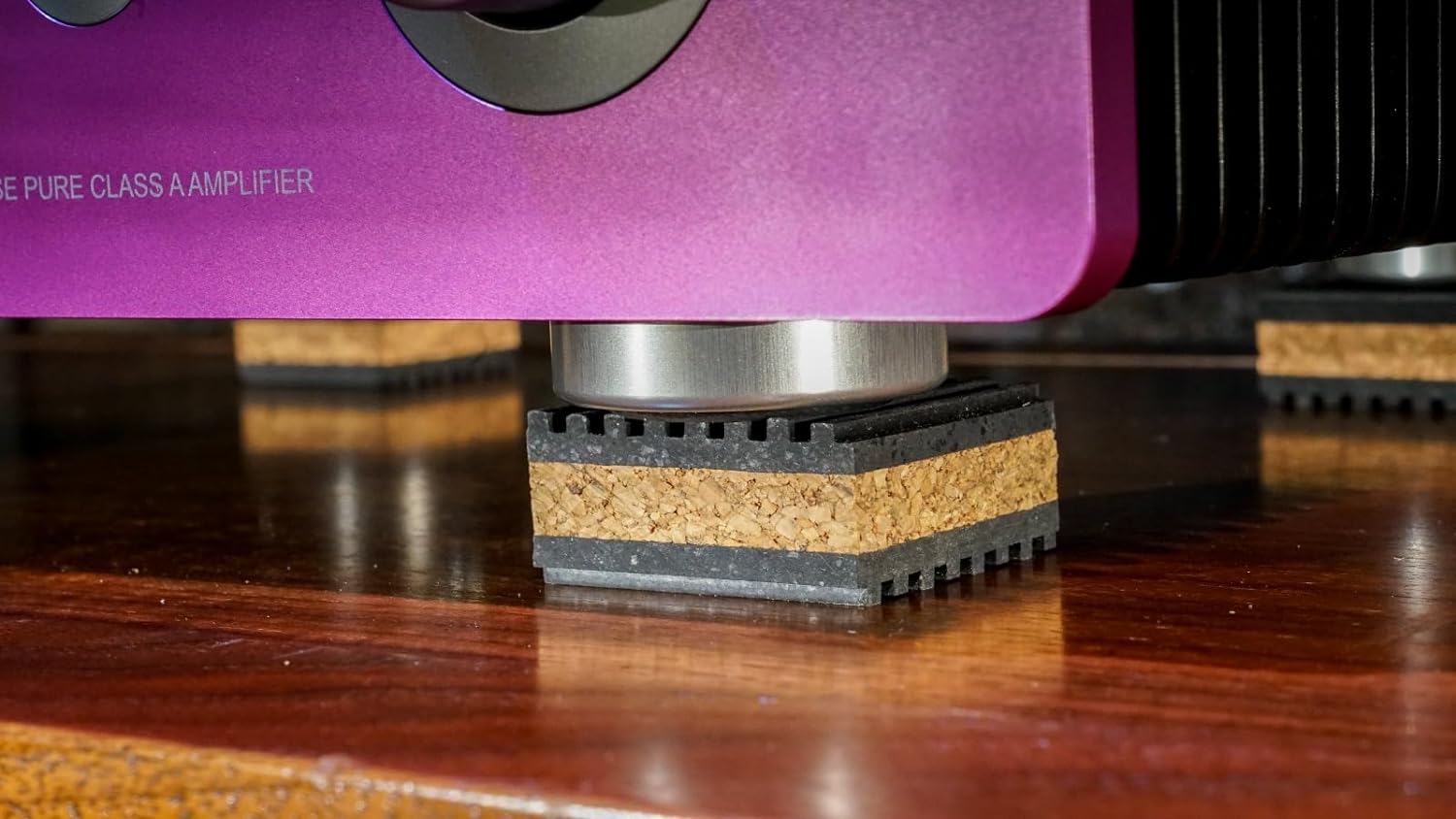 Sound Isolation Pads. Cork Pads for Turntables to Reduce Vibration & Skipping (1 Pack of 4)