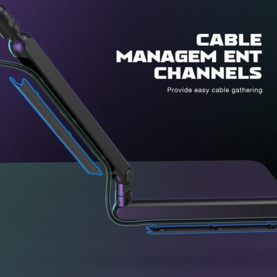 61dBw3DnqiL. AC SL1500 FIFINE Microphone Boom Arm, Low Profile Adjustable Stick Microphone Arm Stand with Desk Mount Clamp, Screw Adapter, Cable Management, for Podcast Streaming Gaming Studio-BM88