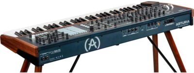 Arturia PolyBrute Analog Morphing Matrix Synthesizer Bundle with Piano Bench (Black, Small)