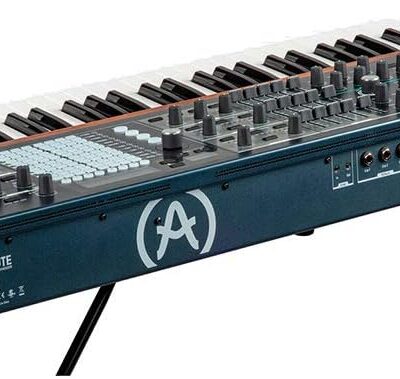 Arturia PolyBrute Analog Morphing Matrix Synthesizer Bundle with Piano Bench (Black, Small)