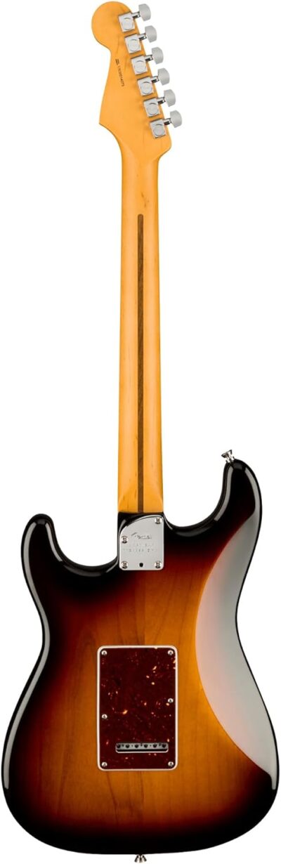 Fender American Professional II Stratocaster – 3-Color Sunburst Bundle with Case, Strap, Cable, and Guitar Cleaning Kit