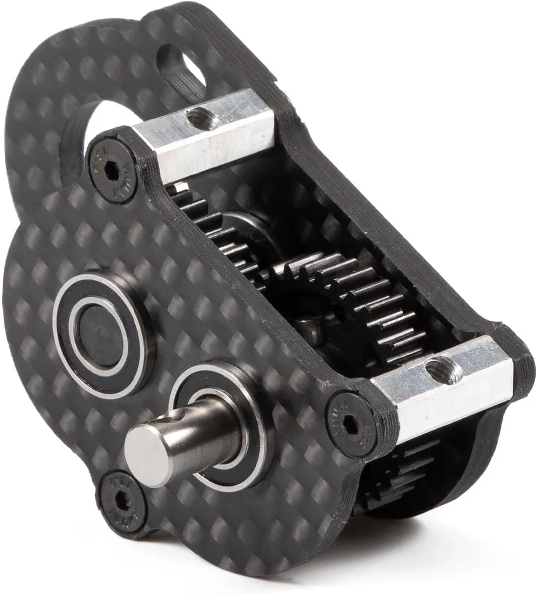 Ultra-Light Portal Transmission Carbon Gearbox with Adapter Plate for 1/10 Comp Rigs LCG Chassis