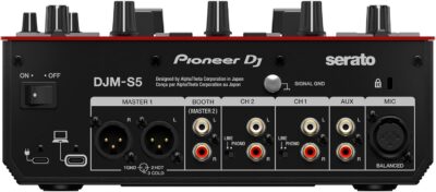 Pioneer DJ DJM-S5 2-channel Mixer for Serato DJ,Red/Black