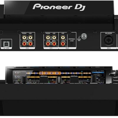 Pioneer DJ XDJ-RX3 2-Channel Performance All-in-One DJ System – Black Bundle with Case, Headphones, Cable and Austin Bazaar Polishing Cloth