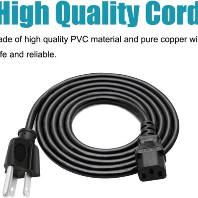 61ffly3LoFL. AC SL1500 3 Prong Power Cord Replacement for Kemper Profiler Rackmount Amp Head CG001Q4 CG00XJ1 AC IEC C13 Power Cable