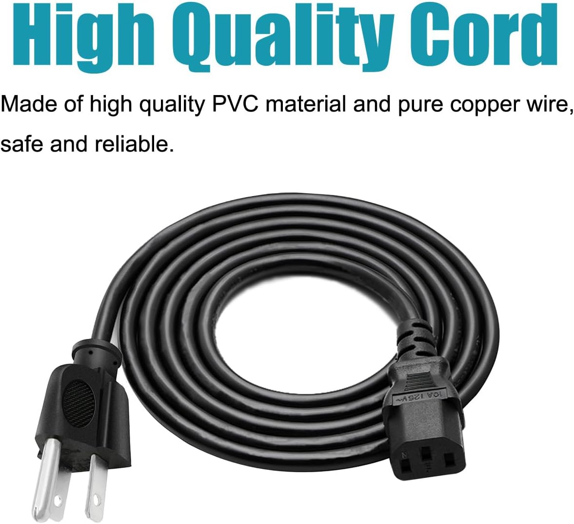 3 Prong Power Cord Replacement for Kemper Profiler Rackmount Amp Head CG001Q4 CG00XJ1 AC IEC C13 Power Cable