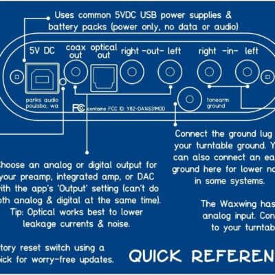 Waxwing Phono DSP Preamp from Parks Audio with Magic, Optical Out & Full App Control