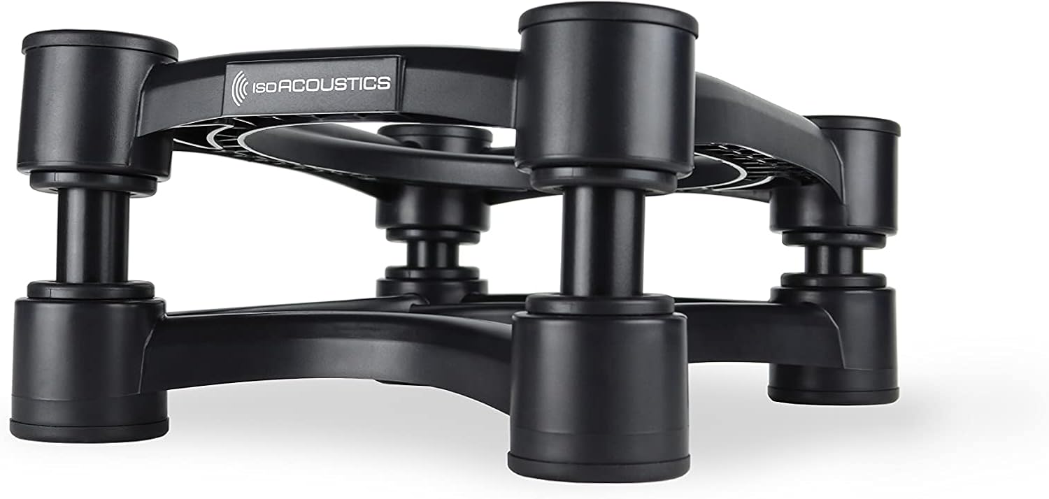 IsoAcoustics Iso-Stand Series Speaker Isolation Stands with Height & Tilt Adjustment: Iso-200 (7.8 x 10) Pair