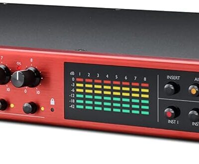 61gJxqnaQCL. AC SL1500 Focusrite Clarett+ OctoPre Professional Quality 8-in/8-out ADAT Mic Preamp for Music Production, with High Dynamic Range, Ultra-low Noise, and All-analogue Air