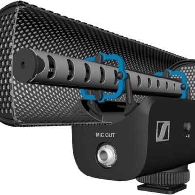 61gvnE FkBL. AC SL1200 SENNHEISER Professional MKE 400 + Mobile Kit, Directional On-Camera Microphone with Smartphone Clamp & Manfrotto PIXI Mini Tripod, 509257, Auxiliary,Black