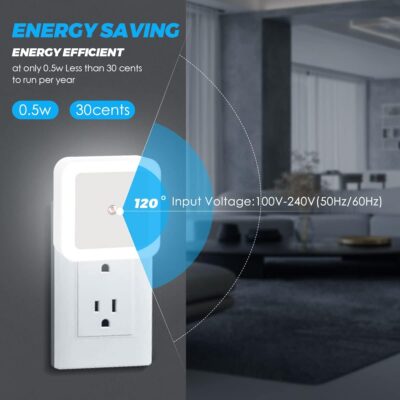 61hRVL SoDL. AC SL1200 Sujeet Night Light, Night Lights Plug into Wall 8-Pack, Nightlight Plug in Night Light, Dusk to Dawn Night Lamp Led (Soft White)